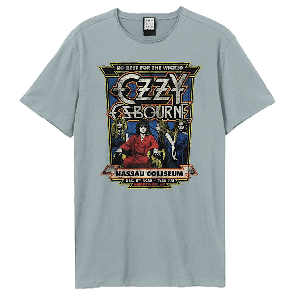 Amplified Unisex Vuxen No Rest For The Wicked Ozzy Osbourne T-shirt Strange Blue M