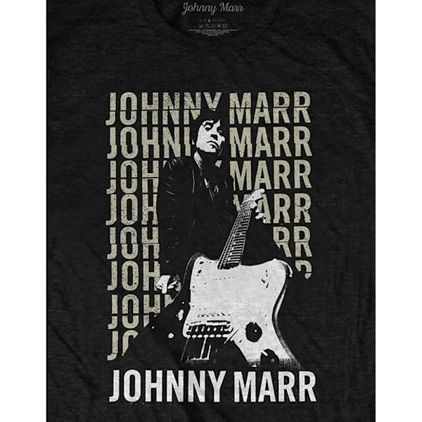 Johnny Marr Unisex Vuxen Gitarr Bomull T-shirt XL Svart Black XL