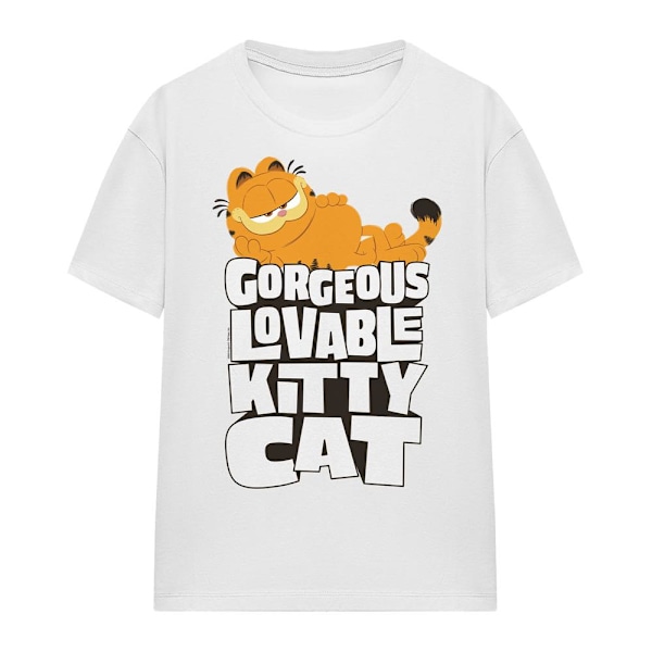 Garfield Filmen Unisex Vuxen Bedårande Kattunge T-Shirt XXL Vit White XXL