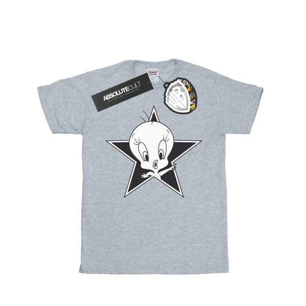 Looney Tunes Tweety Pie Mono Star T-shirt XXL Sports Grey för män Sports Grey XXL