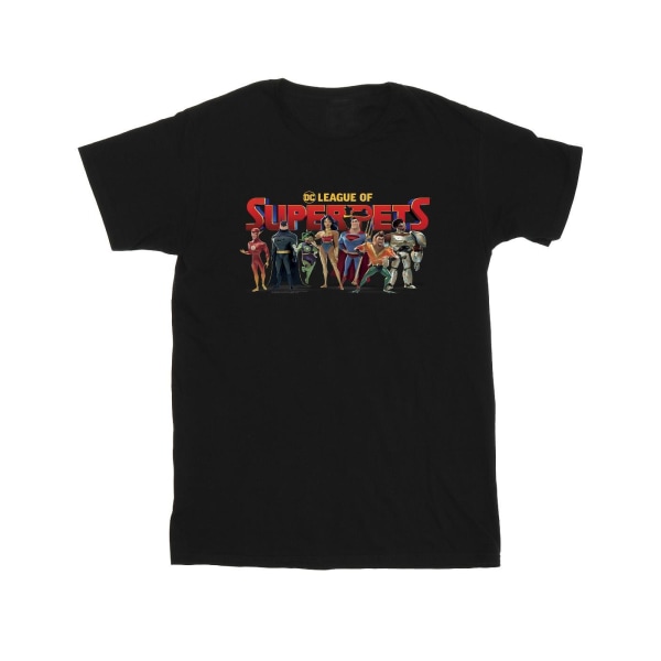 DC Comics DC League Of Super-Pets Group Logo T-shirt för män Black L