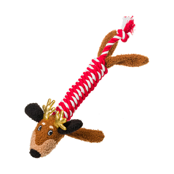 House Of Paws Dachshund Genom Snön Julrep Hund Leksak Brown/Red/White One Size