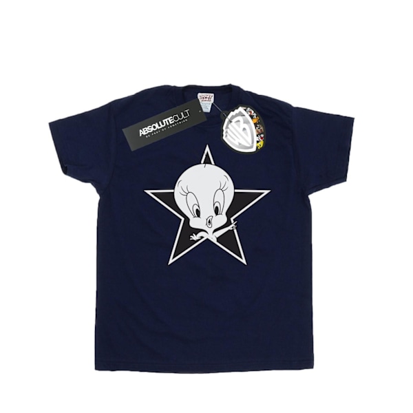 Looney Tunes Boys Tweety Pie Mono Star T-Shirt 5-6 år Marinblå B Navy Blue 5-6 Years