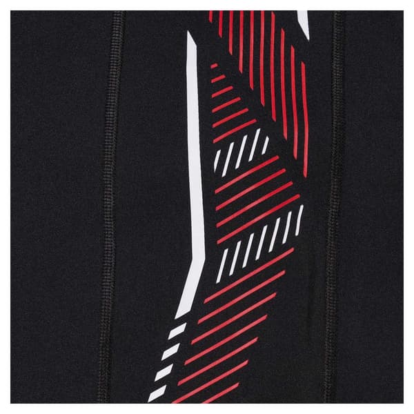 Speedo Herr Tech Panel Badshorts 26R Svart/Röd Black/Red 26R