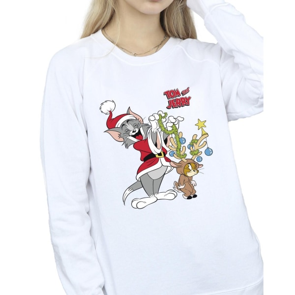 Tom & Jerry Dam/Damer Jul Ren Sweatshirt S Vit White S