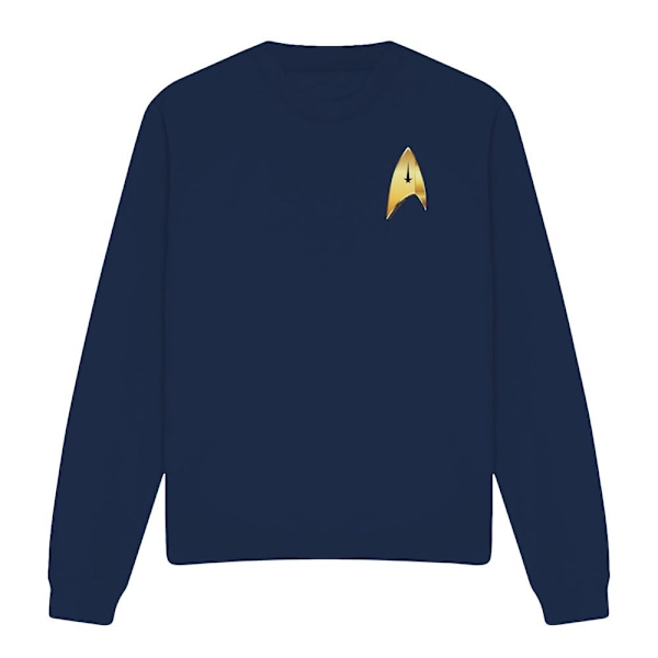 Star Trek: Discovery Unisex Vuxen Command Badge Sweatshirt S Na Navy S