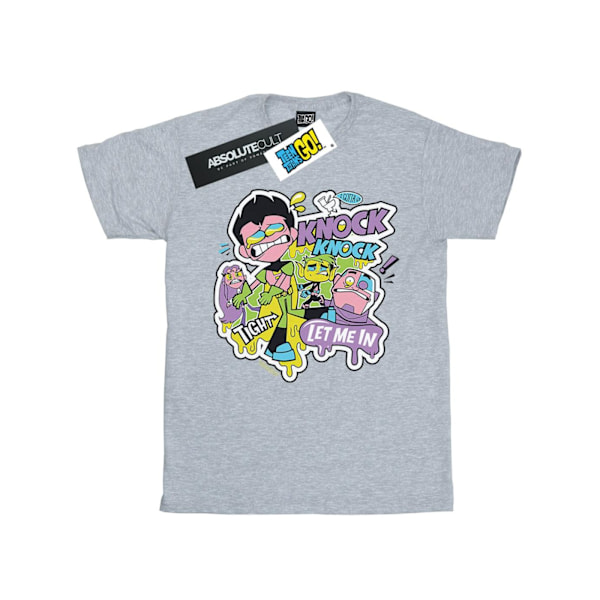 DC Comics Herr Teen Titans Go Knock Knock T-shirt XL Sports Grå Sports Grey XL