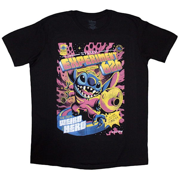 Lilo & Stitch Unisex Vuxen Experiment 626 T-Shirt M Svart Black M