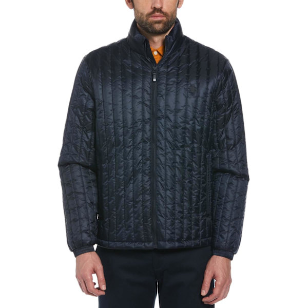 Original Penguin Quiltad Jacka Herr XL Mörk Safir Dark Sapphire XL