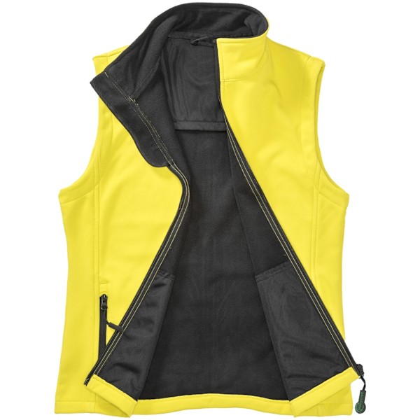 Result Dam/Kvinnor Softshell Väst XS Gul/Svart Yellow/Black XS