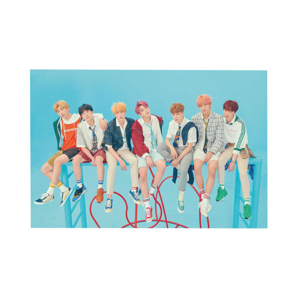 BTS Group Blue Poster One Size Blue Blue One Size
