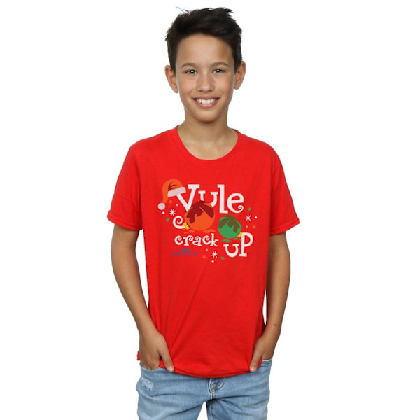 National Lampoon's Christmas Vacation Boys Yule Crack Up T-Shirt Red 12-13 Years