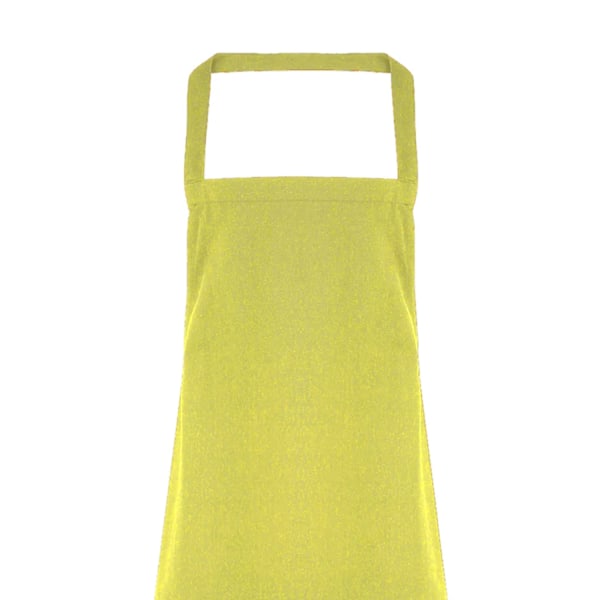 Premier Dam/Kvinnors Slim Förkläde (ingen ficka) / Arbetskläder (2-pack) Lime One Size