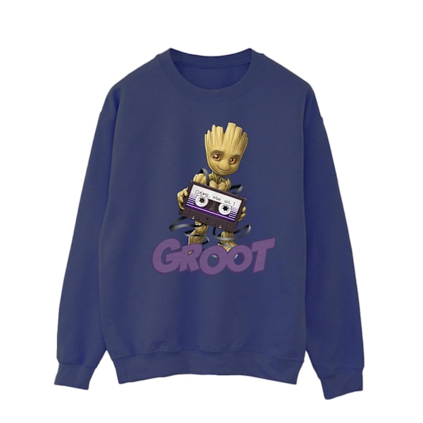 Guardians Of The Galaxy Herr Groot Kassett Sweatshirt L Marinblå Navy Blue L