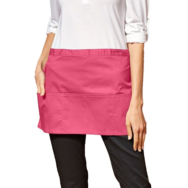 Premier Colours 3-fickor kort förkläde en storlek fuchsia Fuchsia One Size