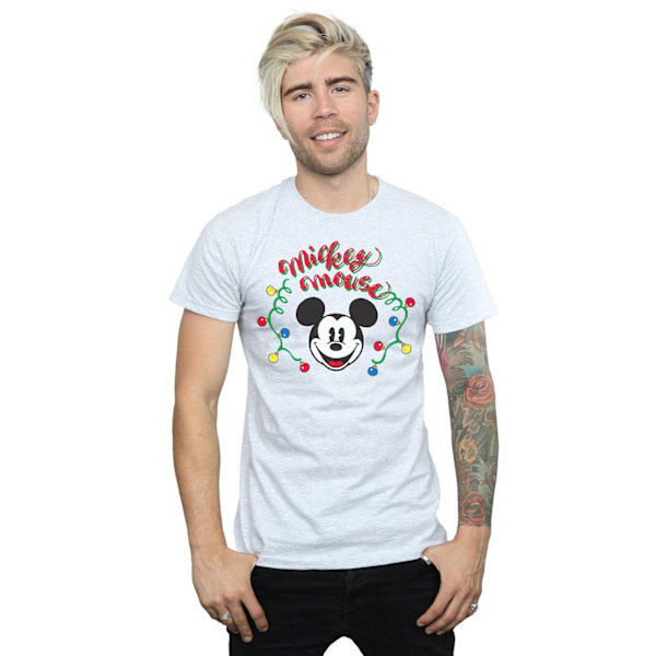 Disney Herr Mickey Mouse Julgransljus T-shirt XXL Svart Black XXL