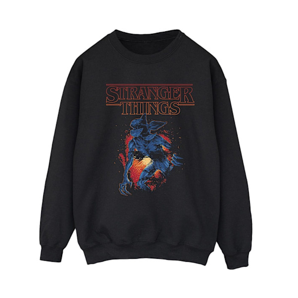 Netflix Dam/Kvinnor Stranger Things Demo Cave Sweatshirt XL B Black XL