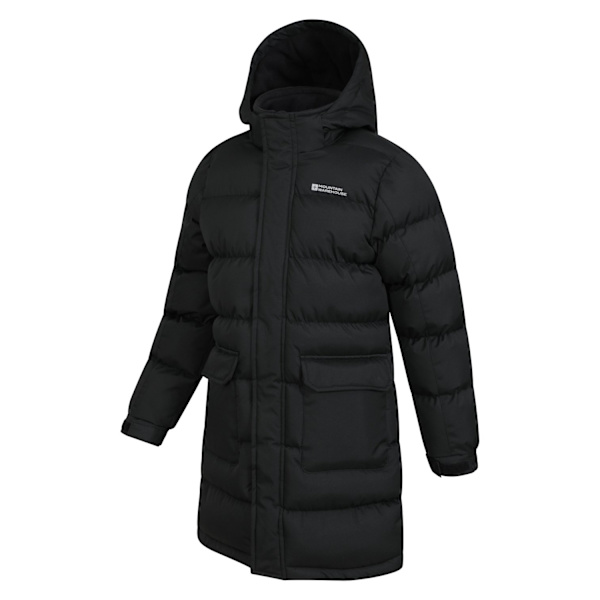 Mountain Warehouse Vattentät Padderad Jacka för Barn/Ungdomar, Lång Black 7-8 Years