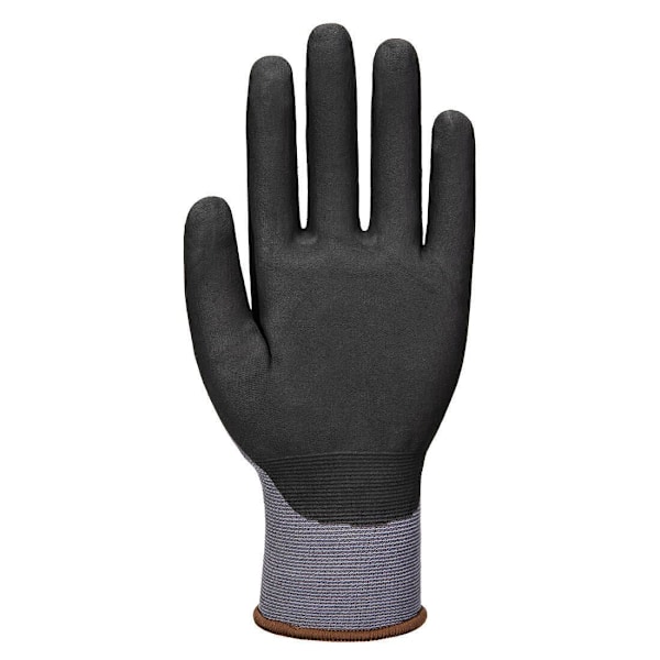 Portwest Unisex Vuxen A356 - ESD Nitril Säkerhetshandskar (Förpackning med Grey/Black XL