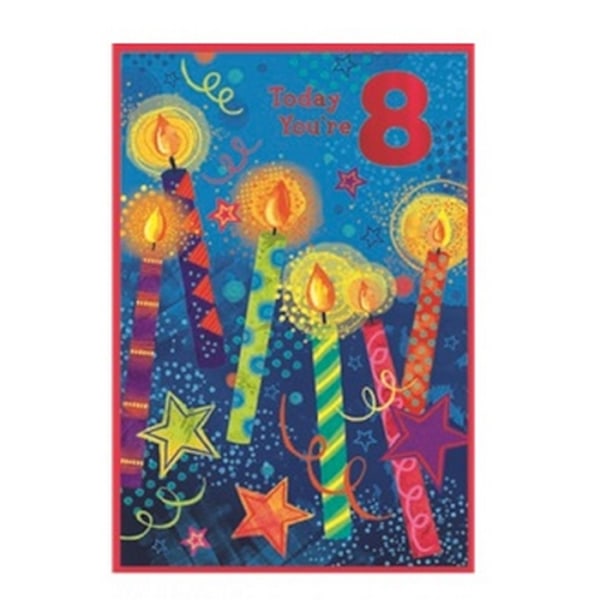 Simon Elvin Grattiskort för 8-årsdagen (6-pack) Multicoloured One Size