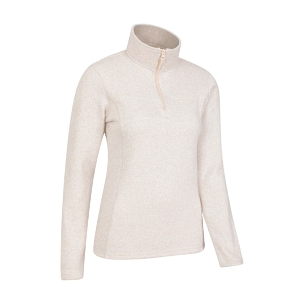Mountain Warehouse Dam/Kvinnor Idris Fleece Tröja med Halv Dragkedja 20 U Beige 20 UK