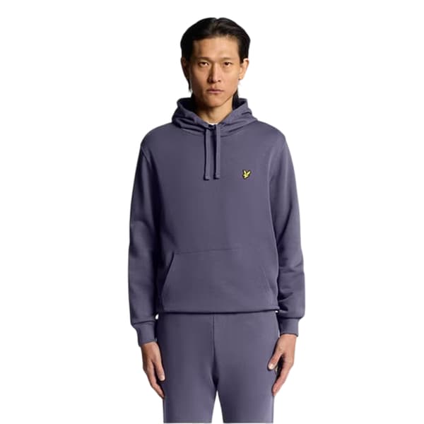 Lyle & Scott Herrbroderad logohuvtröja S Graystone Graystone S