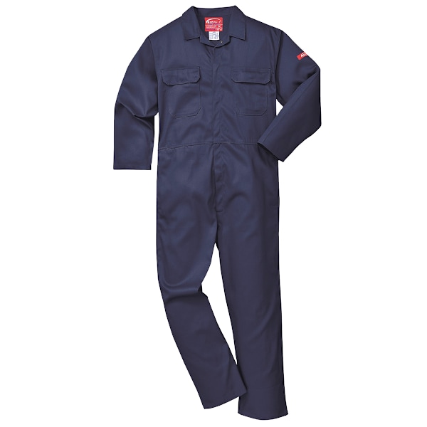 Portwest Bizweld flamskyddad overall / arbetskläder XL x Navy XL x Regular