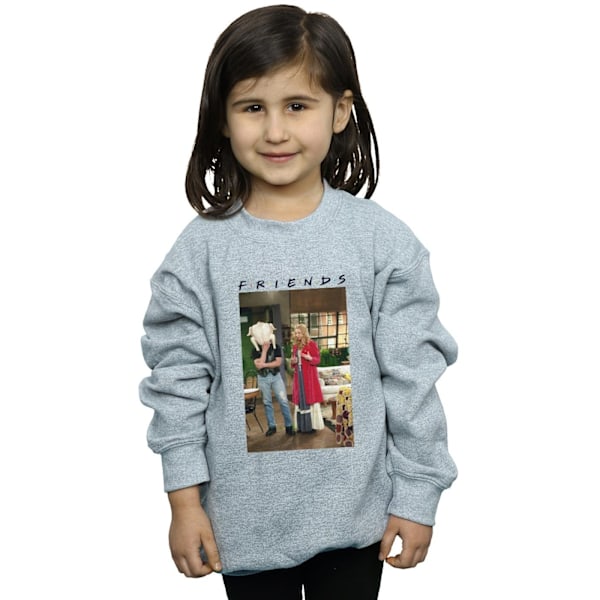 Friends Girls Joey Kalkon Sweatshirt 7-8 År Sports Grey Sports Grey 7-8 Years