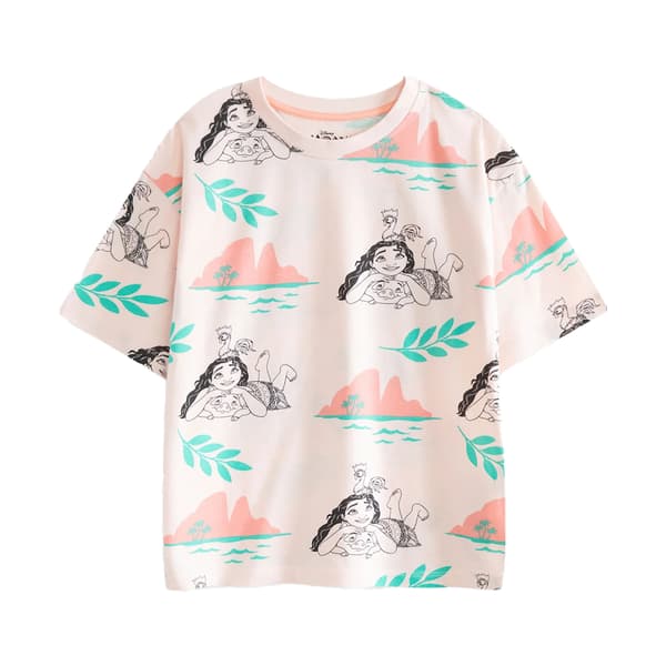 Moana Flickpyjamas Set (2-pack) 3-4 år Flerfärgad Multicoloured Print 3-4 Years