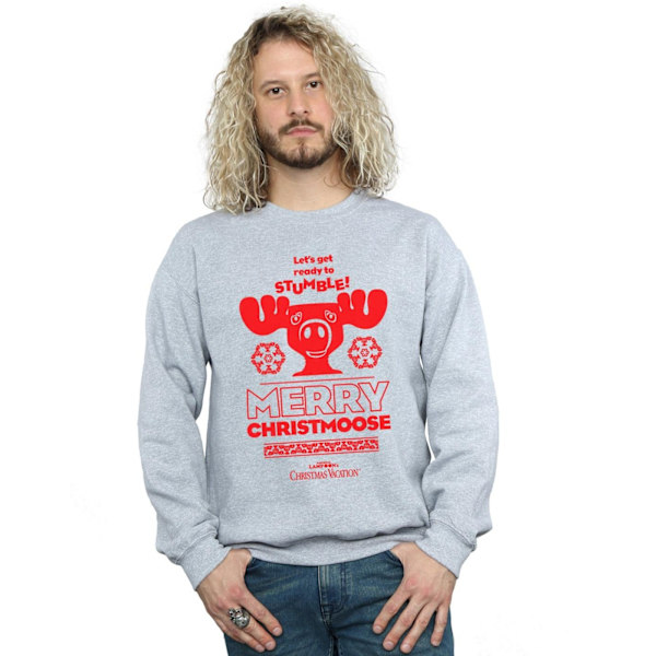 National Lampoon's Christmas Vacation Herr Merry Christmoose Sweatshirt Sports Grey XL