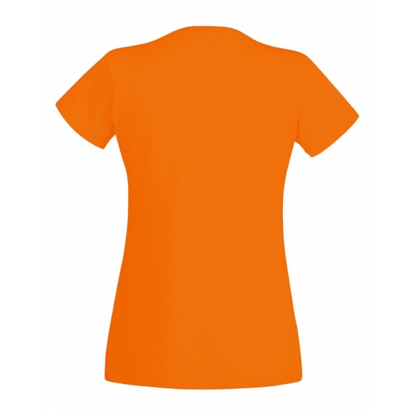 Fruit Of The Loom Damer/Kvinnor Lady-Fit Valueweight Kortärmad Orange S