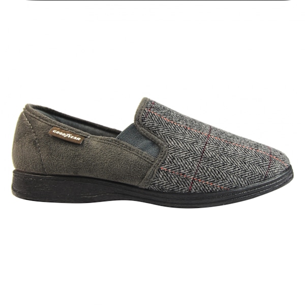 Goodyear Harrison Tweed Tofflor för Herr 8 UK Grå Grey 8 UK