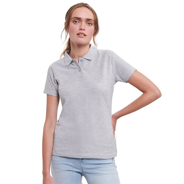 Russell Dam/Kvinnor Polycotton Klassisk Poloskjorta M Ljus Oxf Light Oxford Grey M