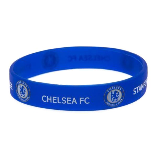 Chelsea FC Officiell Fotboll Silikon Armband En Storlek Blå/Vit Blue/White One Size