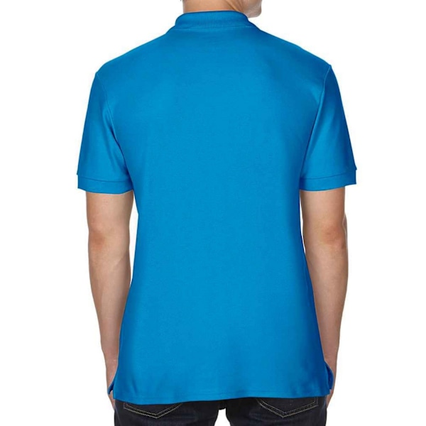 Gildan Herrarnas Dubbla Piké Polotröja 3XL Safirblå Sapphire Blue 3XL