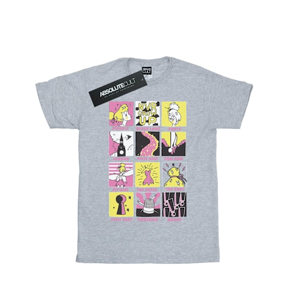 Disney Boys Tinkerbell Squares T-Shirt 12-13 år Sportgrå Sports Grey 12-13 Years