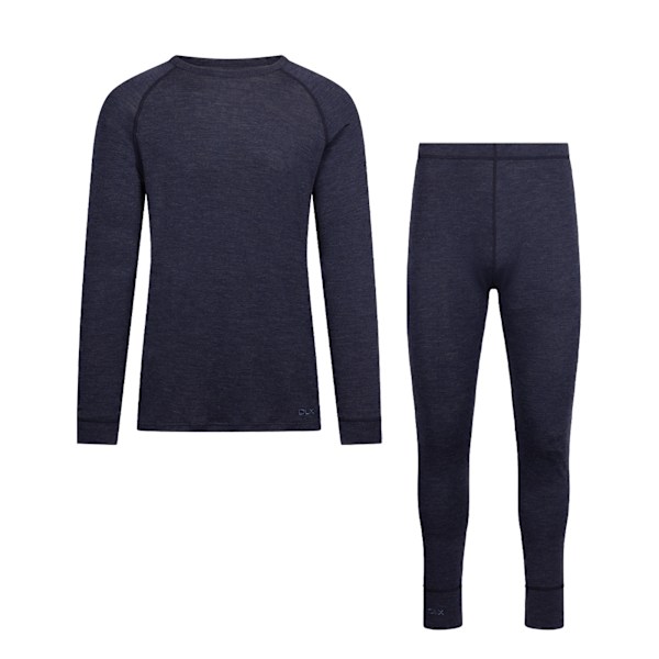 Trespass Unisex Vuxen Demian DLX Baslager Set M Marin Melering Navy Marl M