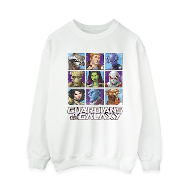 Guardians Of The Galaxy Dam/Damer Karaktär Rutor Sweatshirt White S