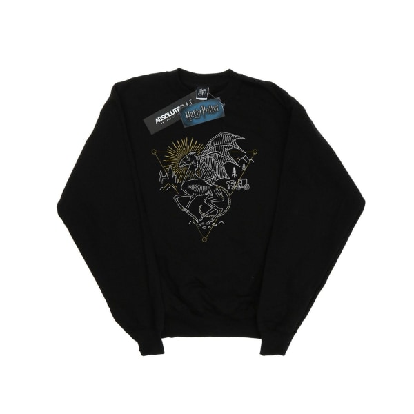 Harry Potter Dam/Dam Thestral Line Art Sweatshirt XL Svart Black XL