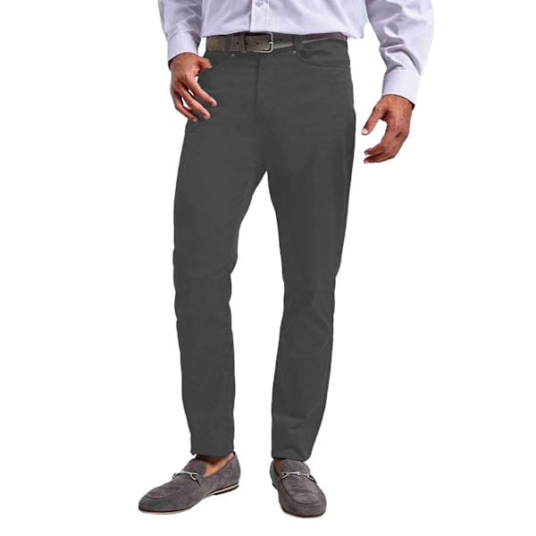 Premier Mens Performance Chinos 38R Charcoal Charcoal 38R