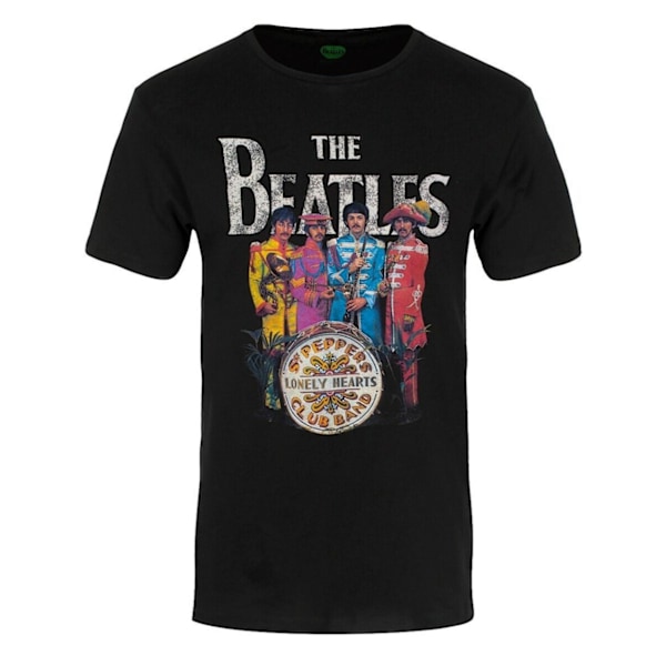 The Beatles Unisex Adult Sgt Pepper T-Shirt XL Svart Black XL