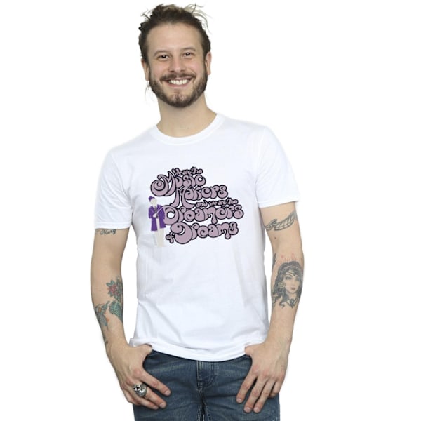 Willy Wonka Dreamers Text T-shirt L Vit White L