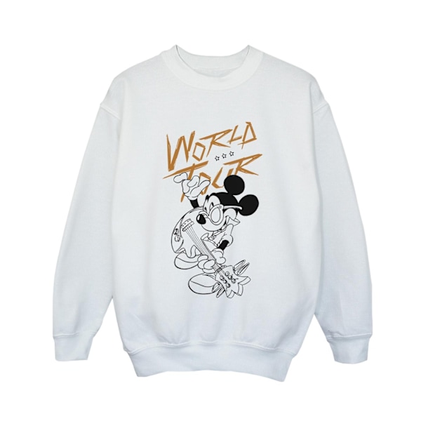 Disney Boys Mickey Mouse World Tour Line Sweatshirt 3-4 år W White 3-4 Years