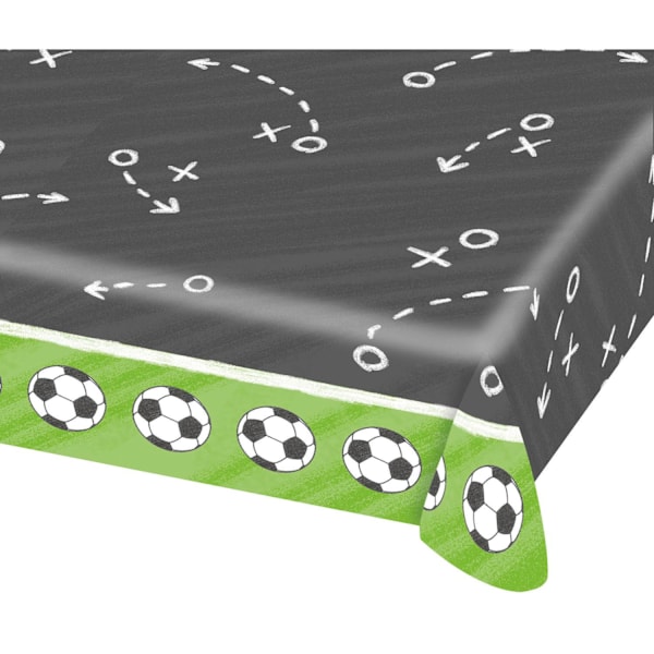 Amscan Kicker Pappersfest Bordsduk 1,7m x 1,1cm Svart/Grön Black/Green 1.7m x 1.1cm