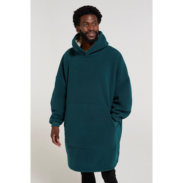 Mountain Warehouse Herr Snug Borg Hoodie Pläd Storlek One Dark Dark Green One Size