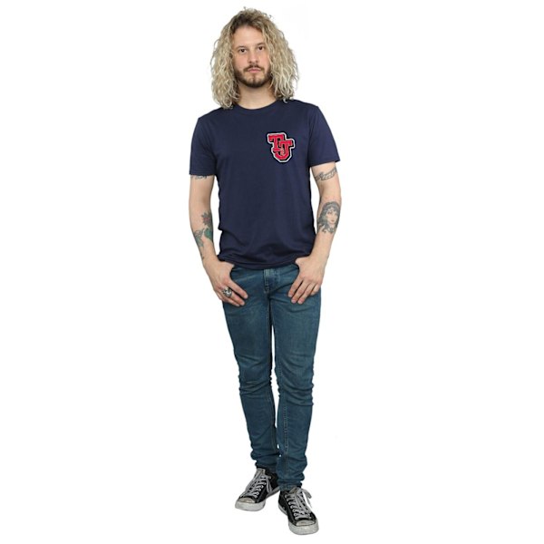 Tom And Jerry Herr Collegiate Logo T-Shirt S Marinblå Navy Blue S