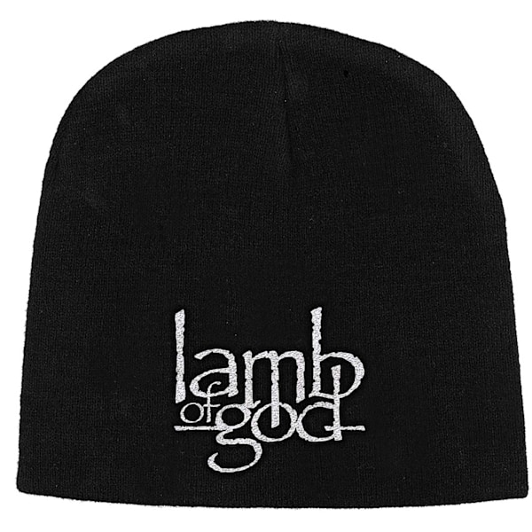 Lamb Of God Logo Beanie One Size Svart Black One Size