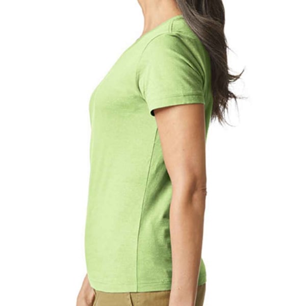 Gildan Womens/Ladies Softstyle Plain Ringspun Cotton Fitted T-S Pistachio 10 UK