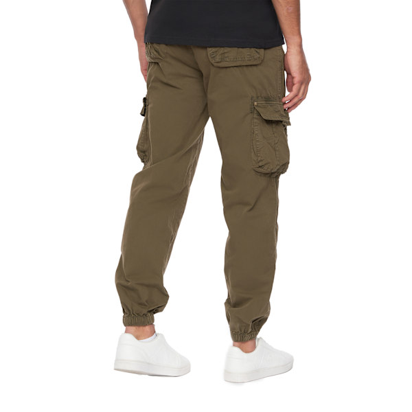 Duck and Cover Mens Kartmoore Combat Trousers 30L Khaki Khaki 30L
