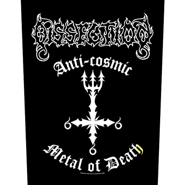 Dissection Anti-Cosmic Metal Of Death Patch One Size Svart/Vit Black/White One Size